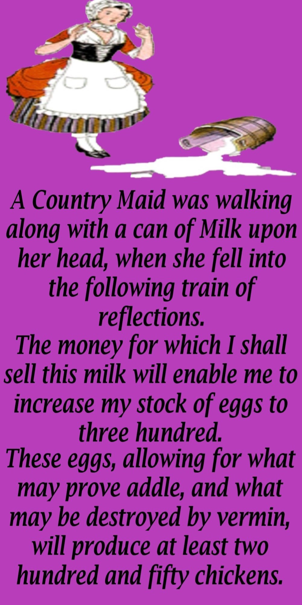 1The Country Maid And Her Milk Can -