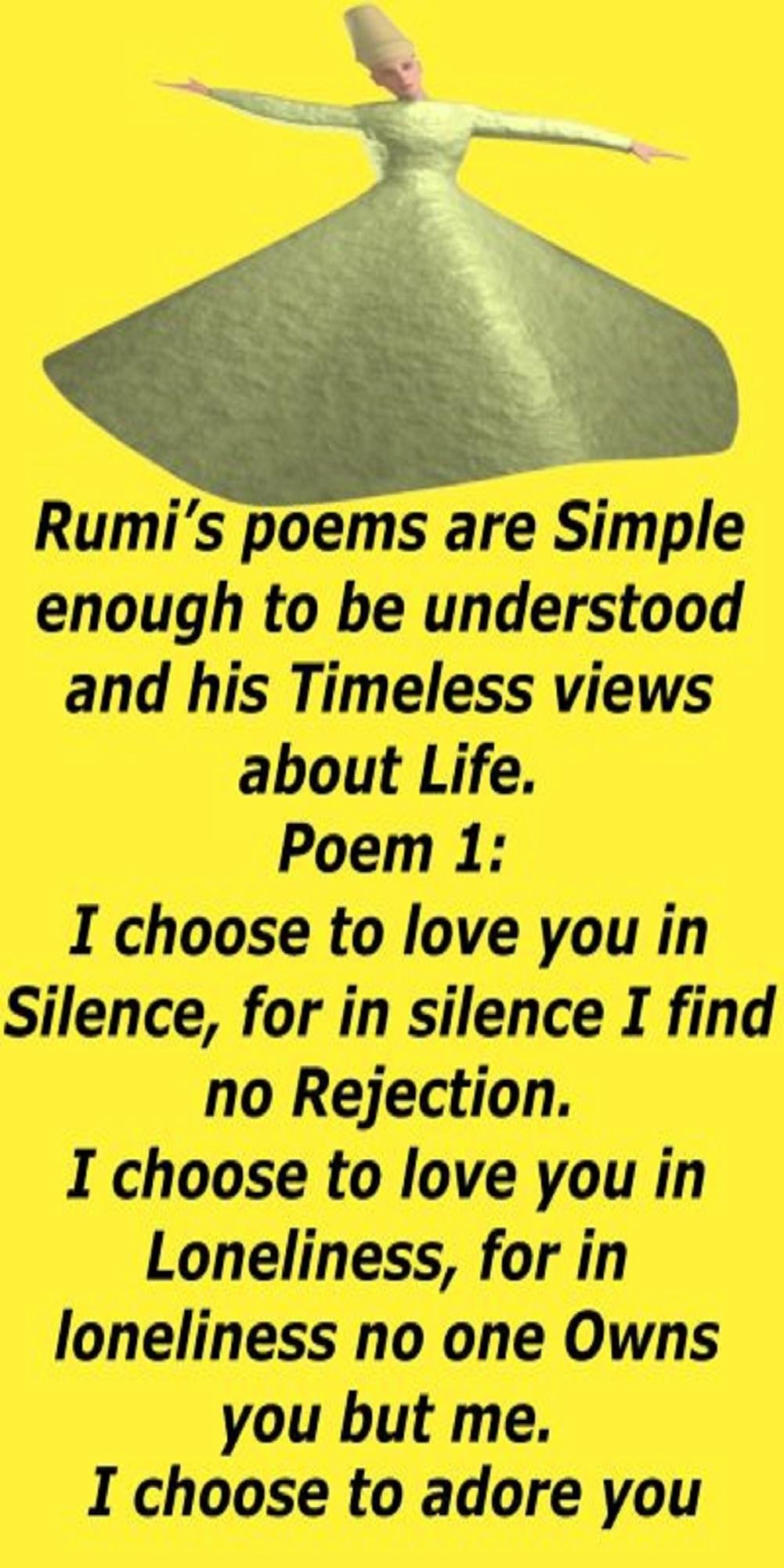 Poems on Life by Rumi s - Fable For Kids